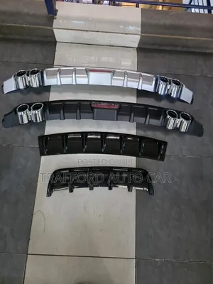 Double Exhaust Car Rear Diffuser