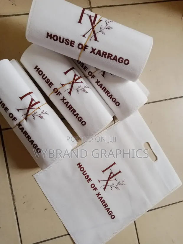 White Carrier Bags (Black, Blue, Red Available) - 1