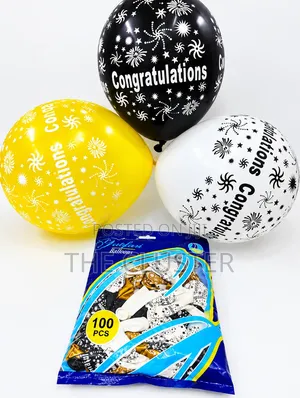 Seti ya Balloons 100 za Hongera