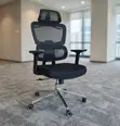 High Back Office Staff Chair - Black Fabric - 4