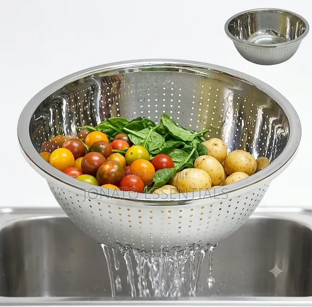 Seti ya Bakuli la Colander la Chuma cha Kutolea Maji - 1