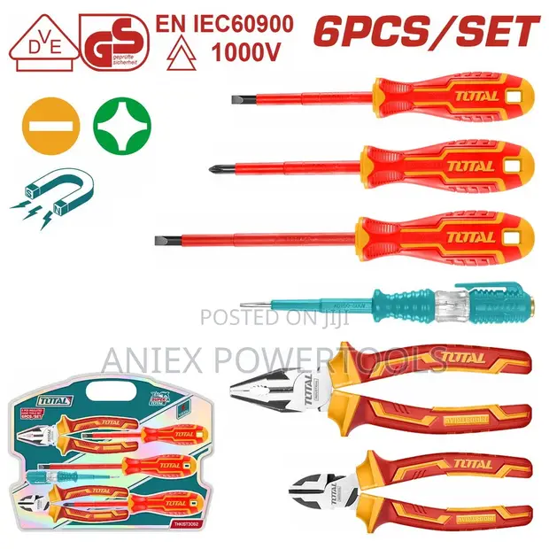 Total THKIST3062 6 Pcs Insulated Hand Tools Set - 1