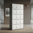 Fifteen Drawer Office/Gym Storage Cabinet - Grey - 4