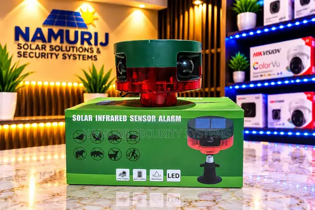 Solar Infrared Motion Sensor Alarm - Usalama wa Nje - 1