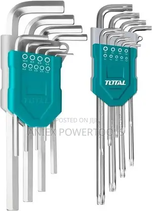 Total THT106KT0181 18 Pcs Hex and Torx Key Set
