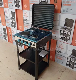 Eurochef 3+1 Cooker ya Gesi na Kabati za kuhifadhia (Mwaka 1 wa Dhamana)
