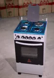 Eurochef 50x55 3+1 Jiko la Gesi - Fedha, Oven ya 60L - 2
