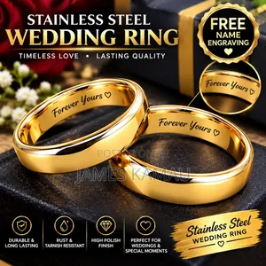 Classy Wedding Rings - Stainless Steel