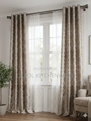 3-Piece Curtain Set with Sheer Panels