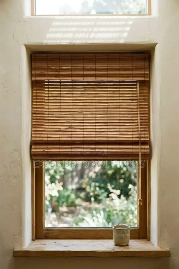 Bamboo Roller Blinds | Natural Window Shades - 1
