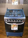 Eurochef Jiko la Gesi 60x65 - 3 Vichemshaji vya Gesi, 1 Hotplate ya Umeme - 2