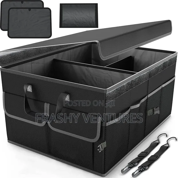 60x35x30cm Organizer ya Buti ya Gari Nzito yenye Sehemu 3 Zinazokunjwa - 1