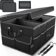60x35x30cm Organizer ya Buti ya Gari Nzito yenye Sehemu 3 Zinazokunjwa - 1