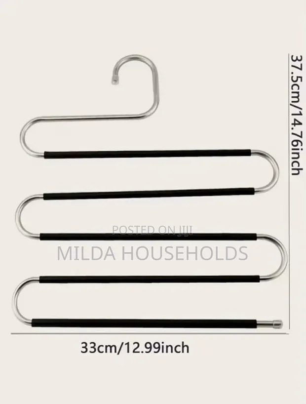 S-Shaped Metallic Trouser Hanger - 1