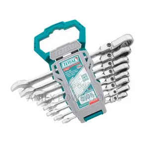 Total THT102RK5868 Set ya Spana za Ratchet Flexible Vipande 8