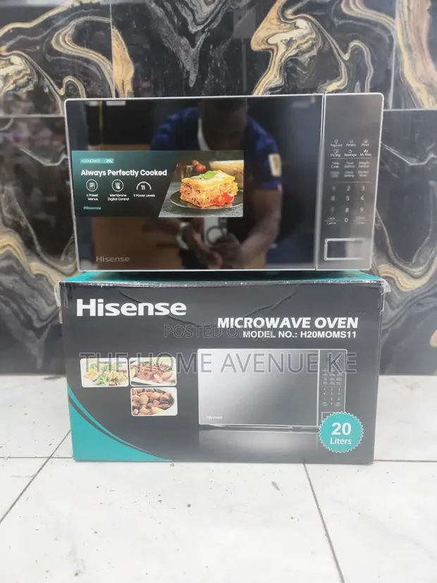 Hisense 20L Microwave ya Dijitali H20m0ms11 Fedha - 1