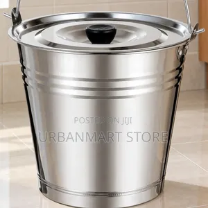 Brand New 19L Stainless Steel Bucket with Lid