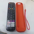 Original Hisense Vidaa TV Remote with Red Silicone Case - 1