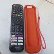 Original Hisense Vidaa TV Remote with Red Silicone Case - 2