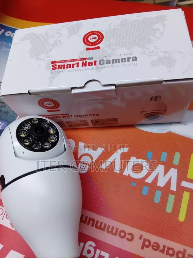 V380 Pro WiFi Bulb CCTV Camera for Indoor Surveillance - 1
