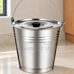 19 Litre Stainless Steel Bucket with Lid