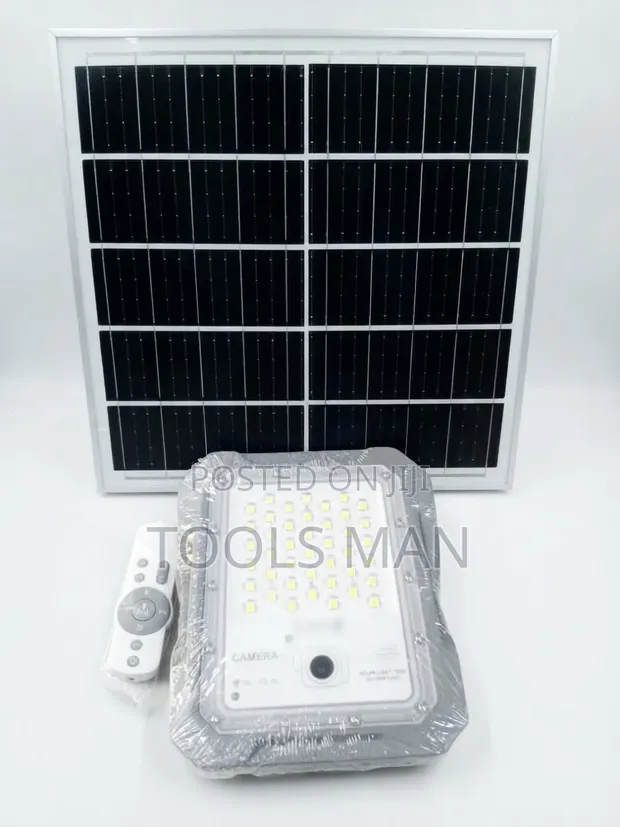 Solar Flood Light with Camera and Remote - 1