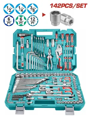 Total THKTHP 142-Piece Combination Tools Set