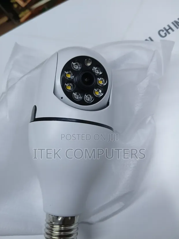 V380 Pro Bulb CCTV WiFi Camera for Room Monitoring - 1