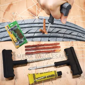Tubeless Tire Puncture Repair Kit for Cars & Motorcycles