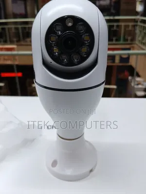V380 Pro Bulb WiFi CCTV Camera for Entrance Monitoring