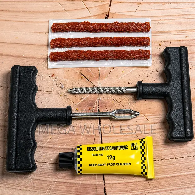 Reliable Tubeless Tire Puncture Repair Kit for Cars - 1