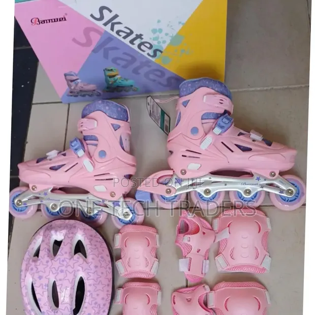 Adjustable Roller Skates Full Set Size 31-42 - 1