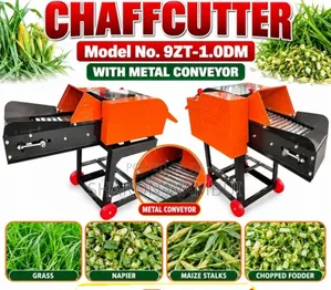Chaff Cutter Mpya na Metal Conveyor