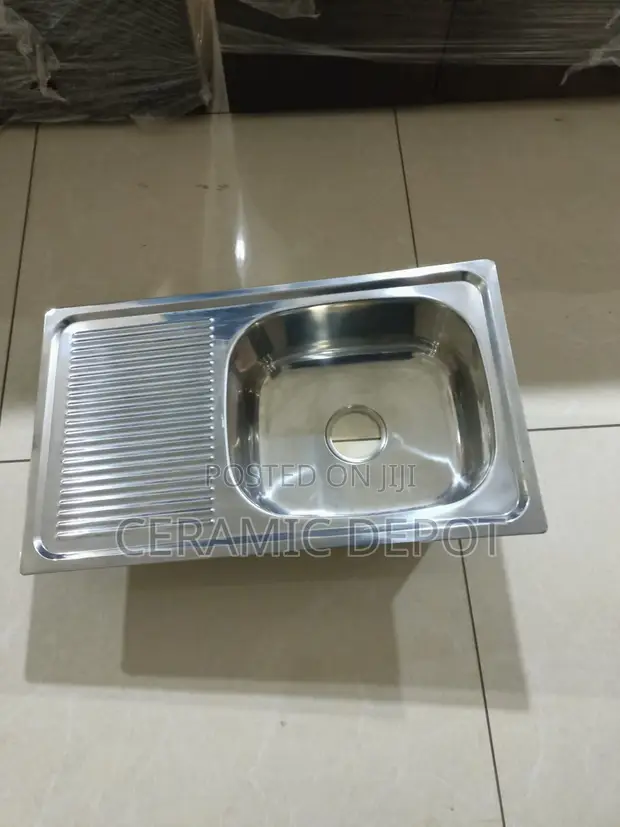 Stainless Steel Single Bowl Sink 750x440mm - 1
