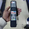 Original Skyworth Smart TV Remote with Silicone Case (Black) & Batteries - 1