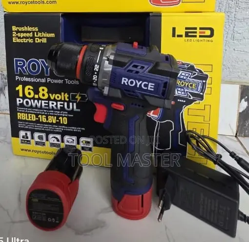 Royce 16.8V Cordless Drill/Driver - Brushless Motor - 1