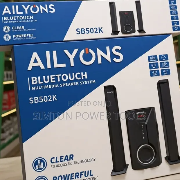 Ailyons SB502K 2.1 Channel Bluetooth Multimedia Speaker System - 1