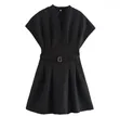 Short Ladies Dress - Rangi Mbalimbali - 4