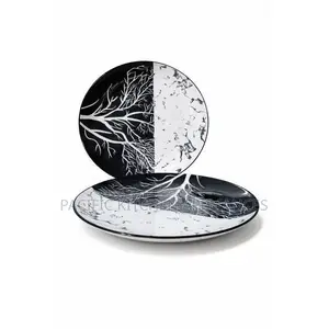 6 Pcs Decorated Ceramic Tree Plates Set
