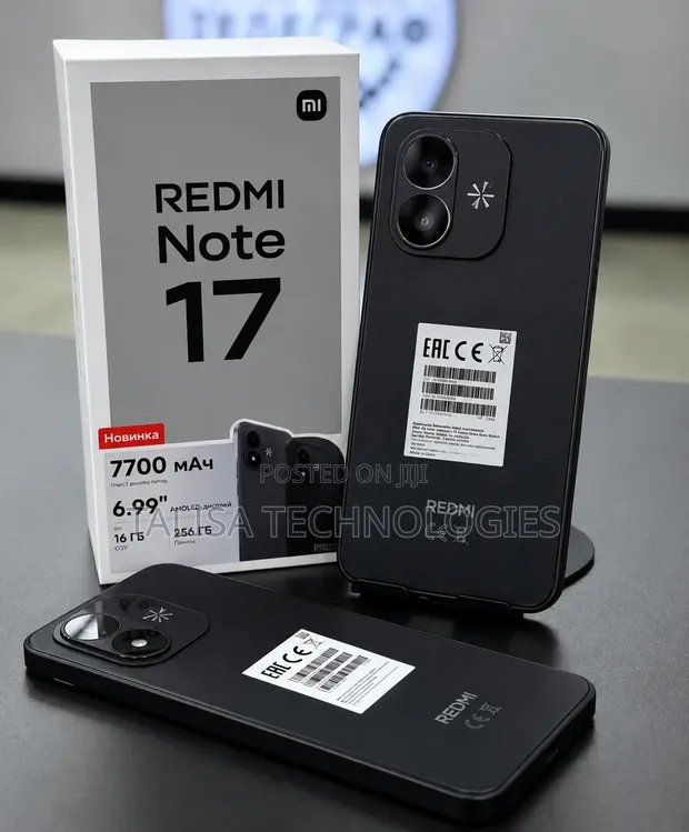 Xiaomi Redmi Note 17 256GB Mpya Nyeusi - 1