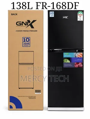 GNIX 138L Double Door Refrigerator (FR-168DF)