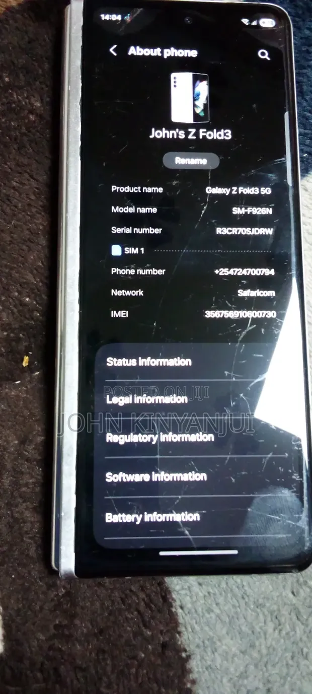Samsung Galaxy Z Fold3 5G 512GB Silver - 1