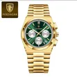 Poedagar Chronograph Watch ya Wanaume - 2