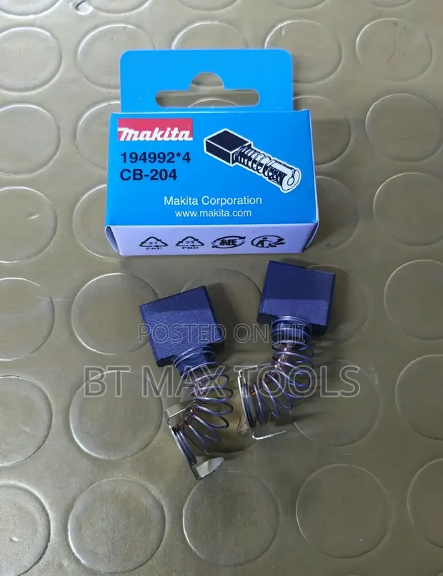 Makita CB-204 Carbon Brushes (Sehemu 194992-4) - 1