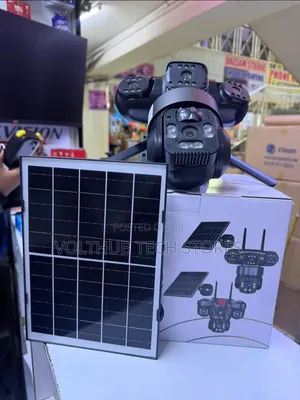 Kamera ya Solar ya 4G yenye Lensi 3