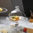 Kifuniko cha Akriliki chenye Msingi wa Kioo kwa Sahani ya Matunda/Snack - 1