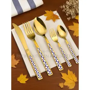 5-Piece Gold Stainless Steel Cutlery Set