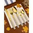 5-Piece Gold Stainless Steel Cutlery Set - 1
