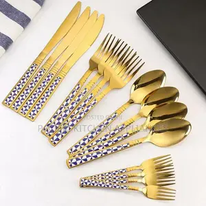 5-Piece Gold Stainless Steel Cutlery Set