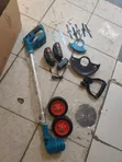 Cordless Brush Cutter na Blades na Magurudumu ya Ziada - 1